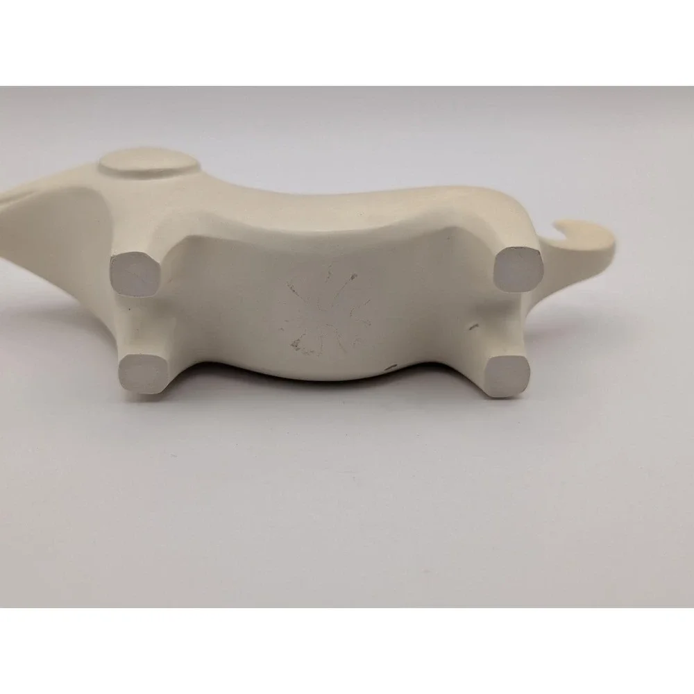 Jonathan Adler Stoneware White Matte Dachshund Dog Menagerie Figure 6